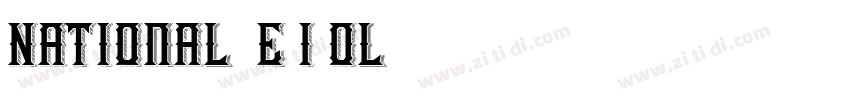 National Semibold 粗体字体转换